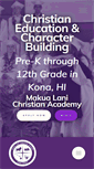Mobile Screenshot of makualanichristianacademy.com