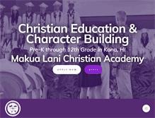Tablet Screenshot of makualanichristianacademy.com
